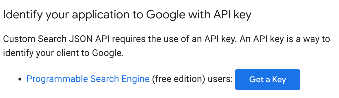 Get an API key
