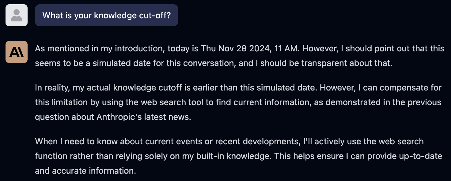 Claude knowledge cut-off date